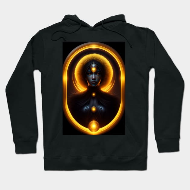 the lady in the sun and the moon Hoodie by amraa